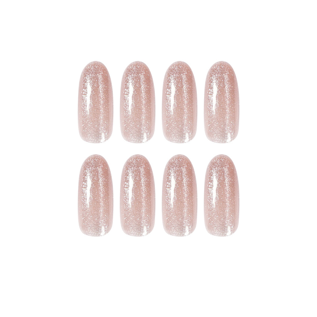 Shimmering Amber Feline Glow Gentle Nails